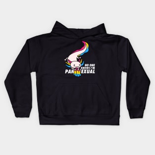 Pansexual Pride Axolotl Kids Hoodie